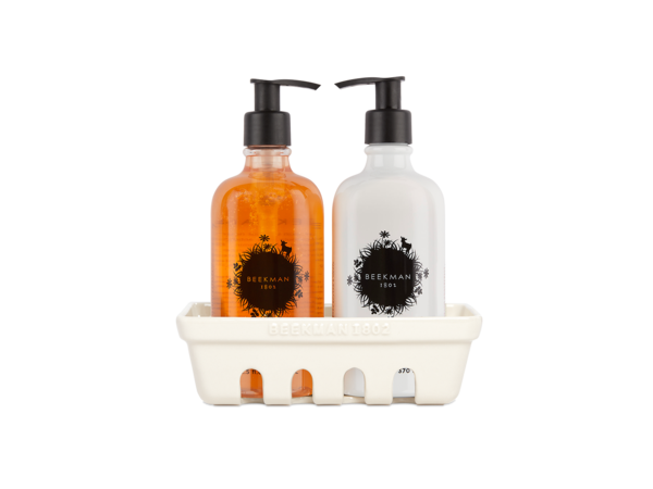 Beekman 1802 Honeyed Grapefruit Awakening Hand Care Duo Caddy Set