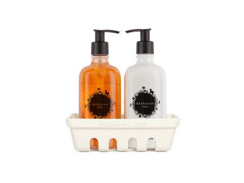 Beekman 1802 Honeyed Grapefruit Awakening Hand Care Duo Caddy Set