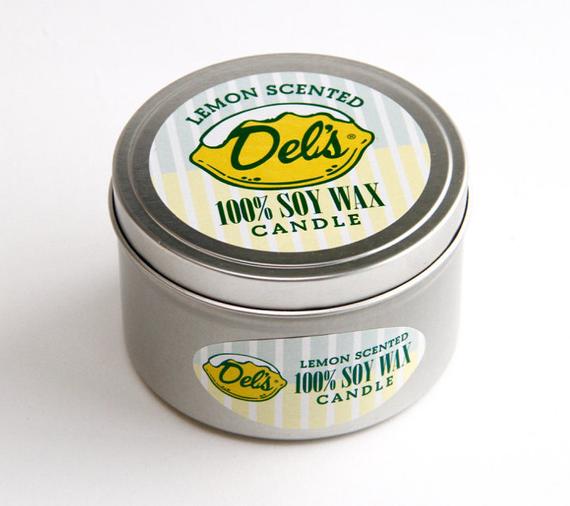 Del's Soy Candle Tin